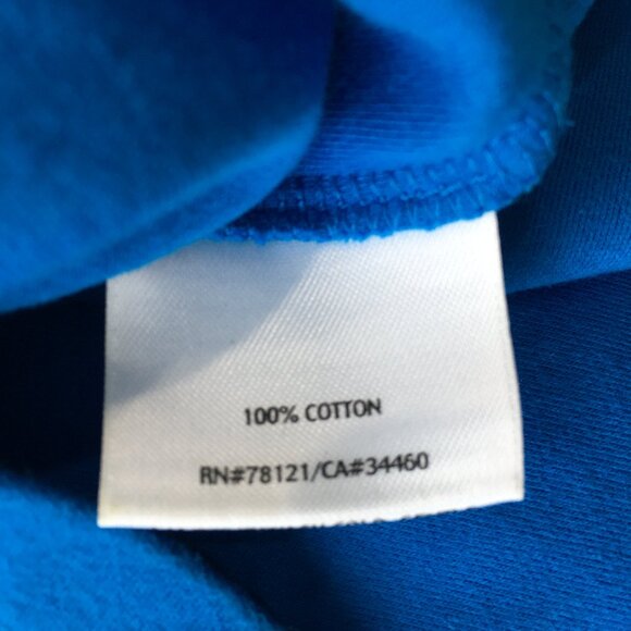 EILEEN FISHER Blue 100% Cotton 3/4 Sleeve Basic Shirt Top - Picture 3 of 7